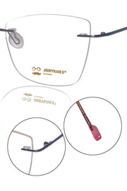 Jodykoes Cat Eye Premium Rimless Frame (Purple)