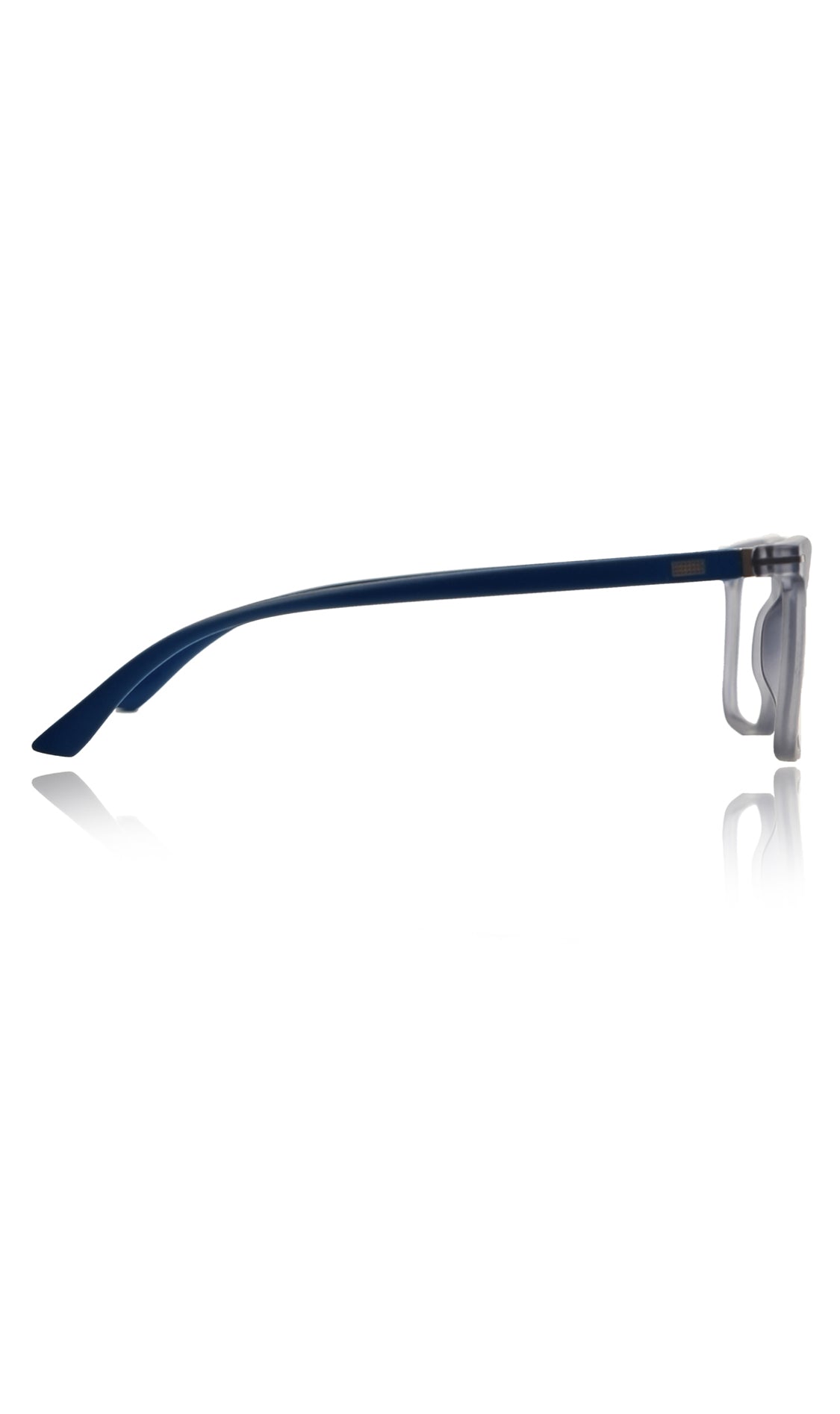 Jodykoes® Colour Frame Series: Stylish Square Spectacle Frames with Blue Ray Protection and Anti-Glare Glasses for Men and Women (Frosted Grey Blue)