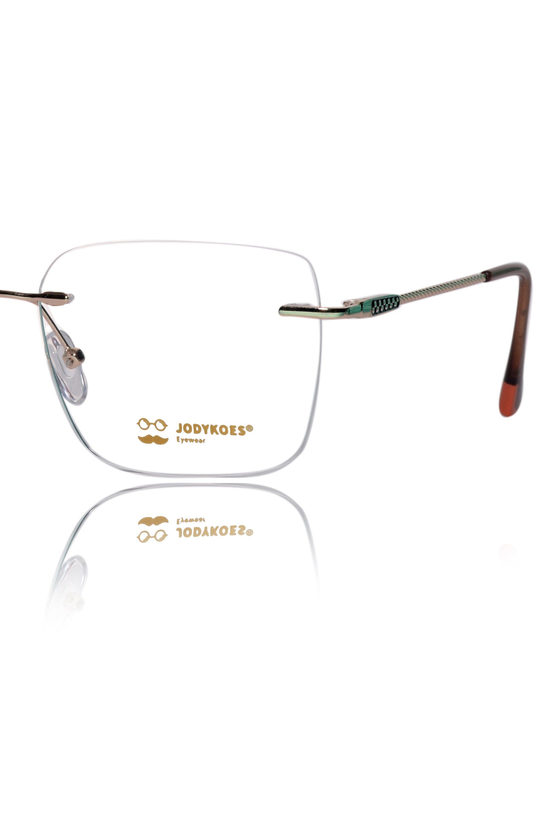 Jodykoes Square Signature Rimless Frame (Gold)