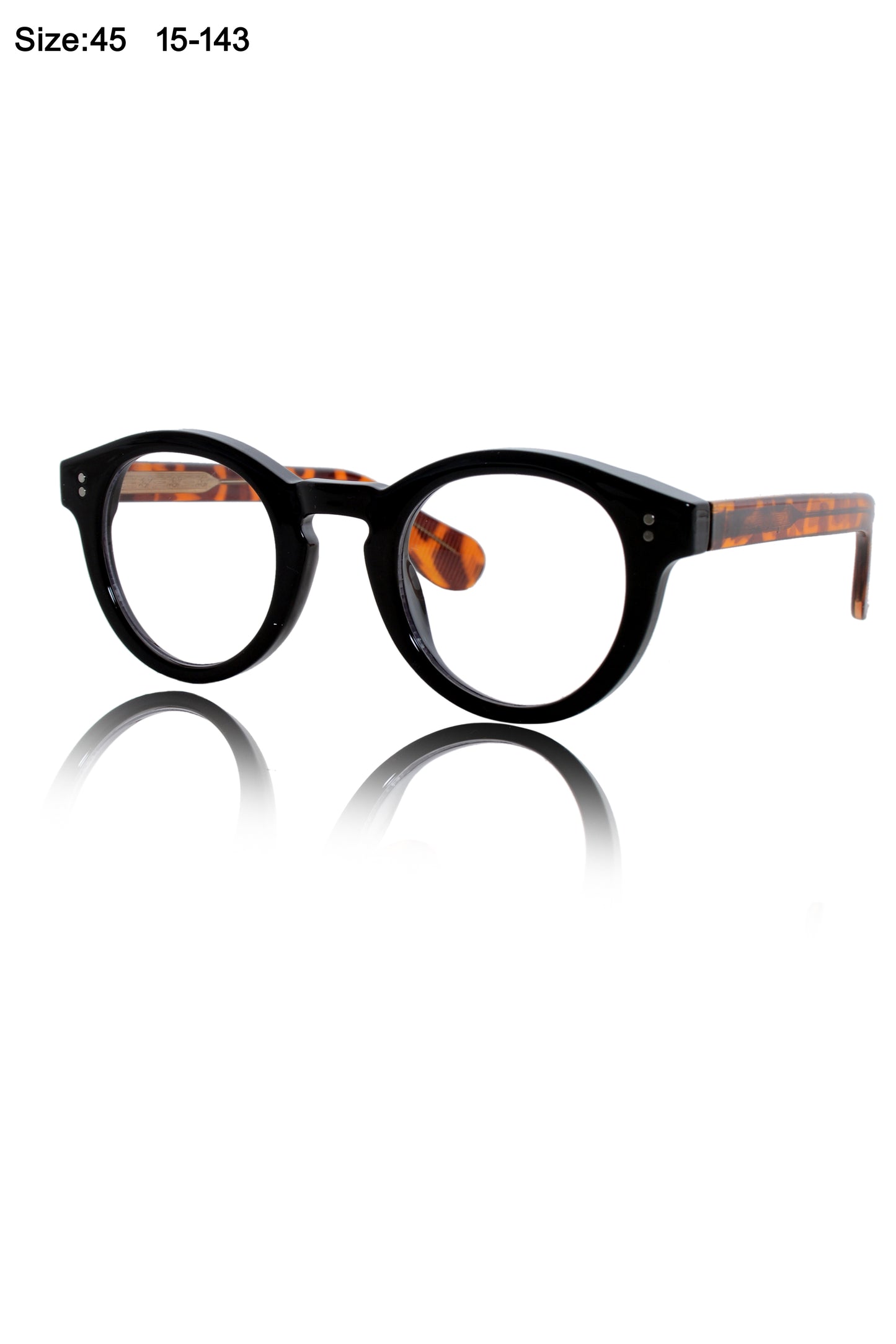 Jodykoes Founder's Edition Round Frame | Premium Pure Acetate Sheet Eyeglasses Frame (Tortoise)