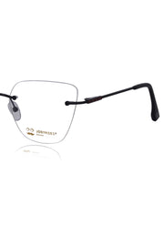 Jodykoes Cat Eye Signature Rimless Frame (Black)