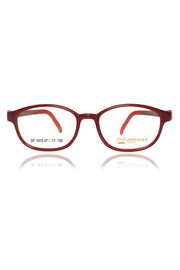 Jodykoes Kids TR90 Eyeglass Frames | Lightweight Flexible Kids Spectacle Frames (Red)
