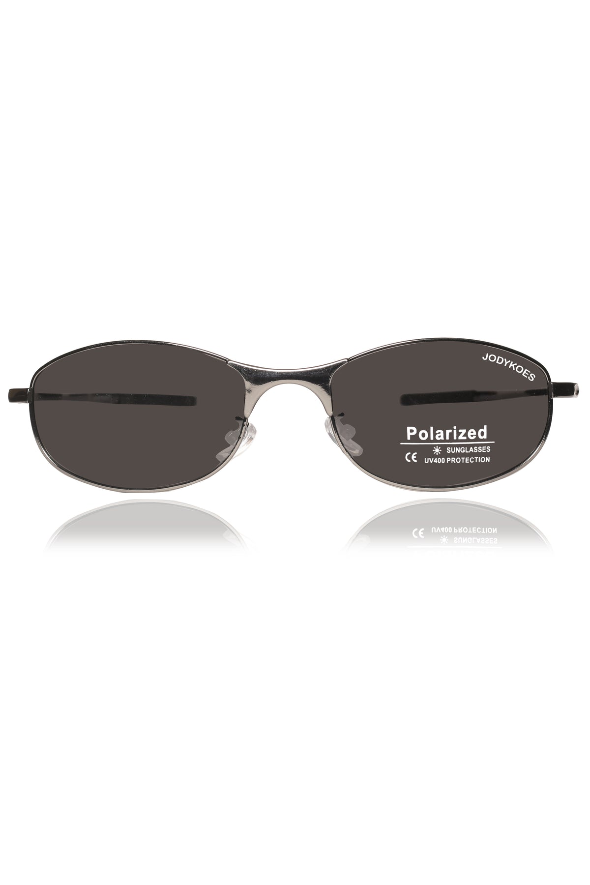 Jodykoes Legacy Sports Edition Metal Rectangular Sunglasses – UV400 Polarized (Black)