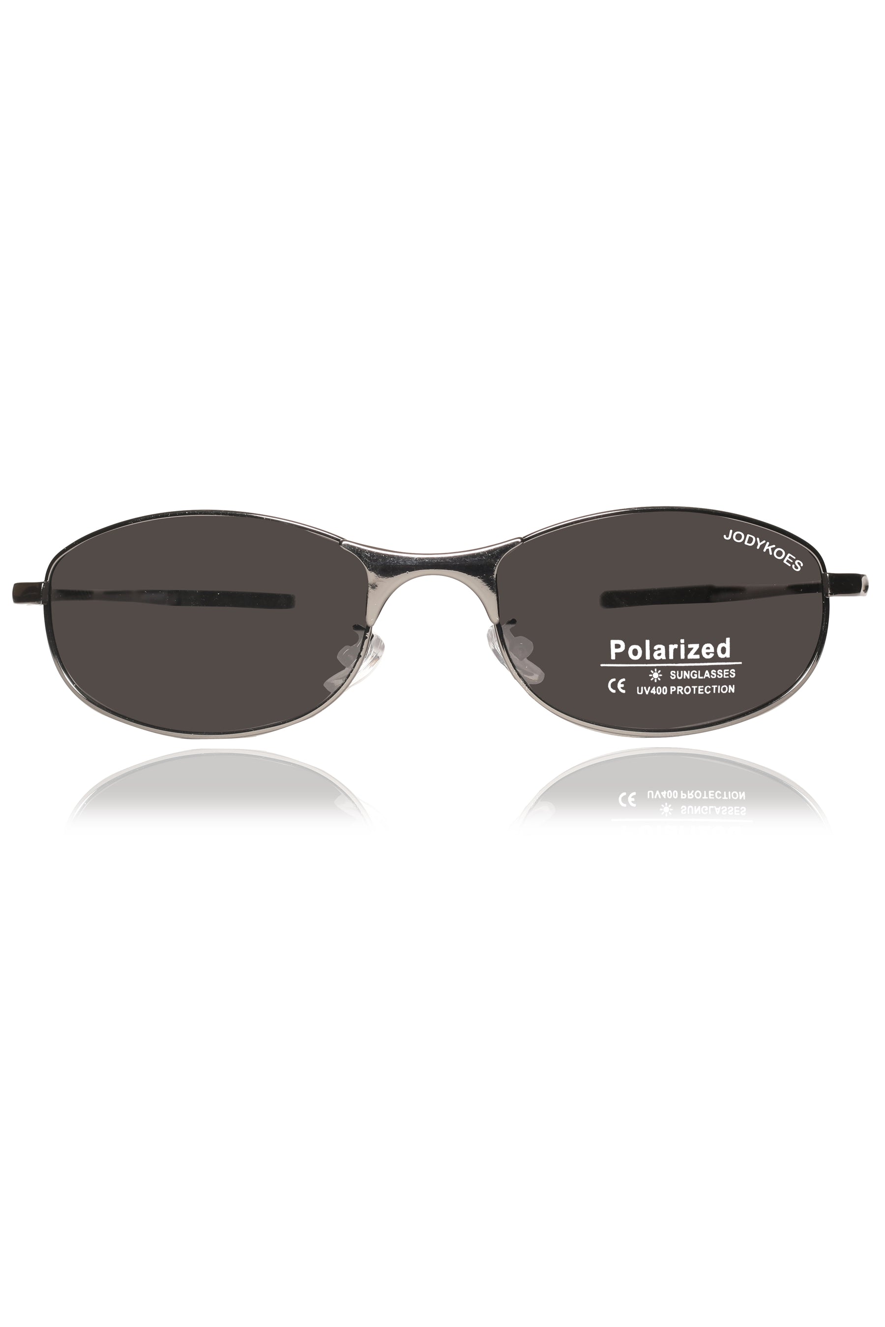 Jodykoes Legacy Sports Edition Metal Rectangular Sunglasses – UV400 Polarized (Black)