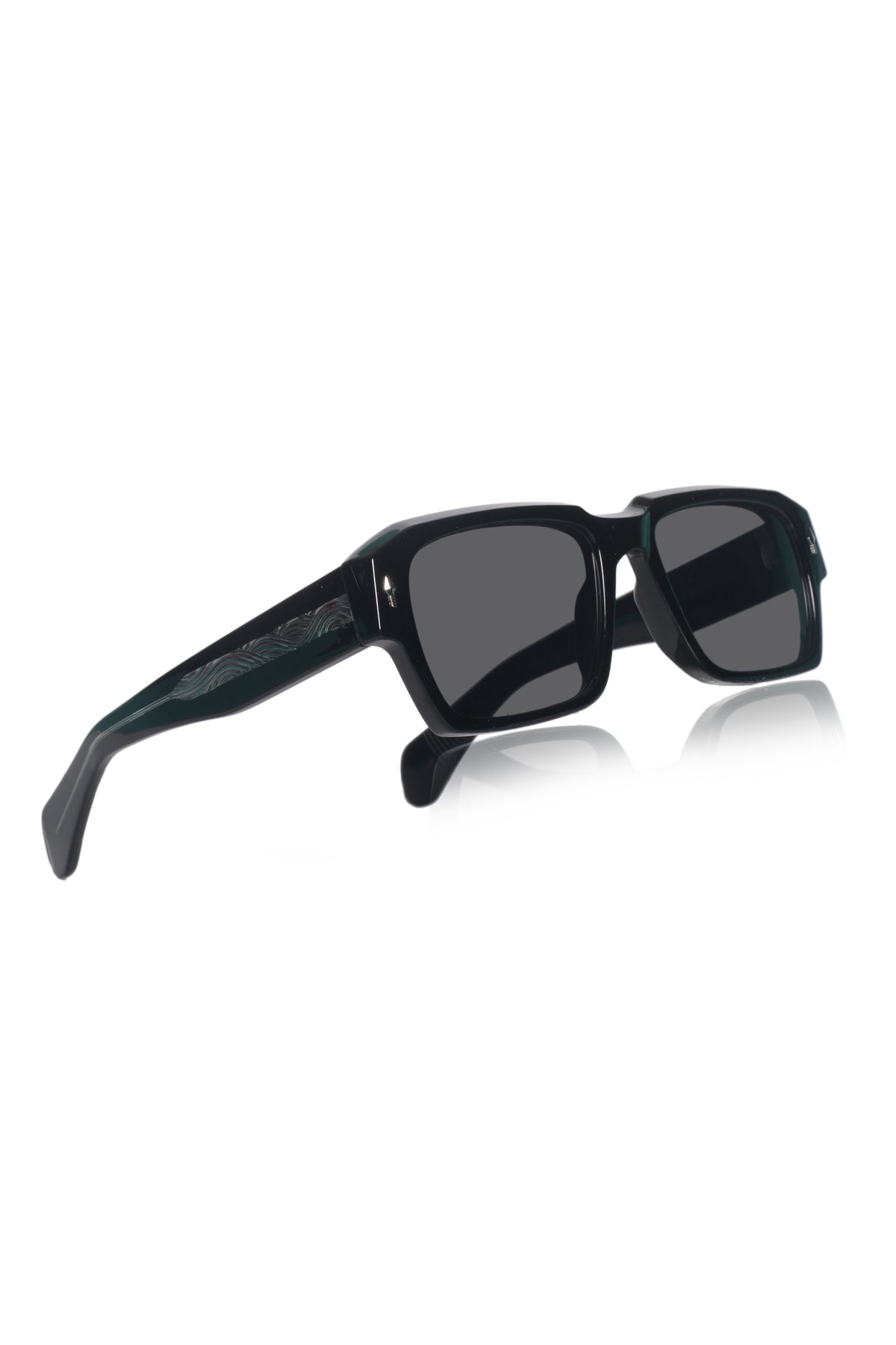 Jodykoes Legacy Square Sunglasses – UV400 Polarized (Black)