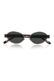 Jodykoes Legacy Metal Oval Sunglasses – UV400 Polarized (Gold)