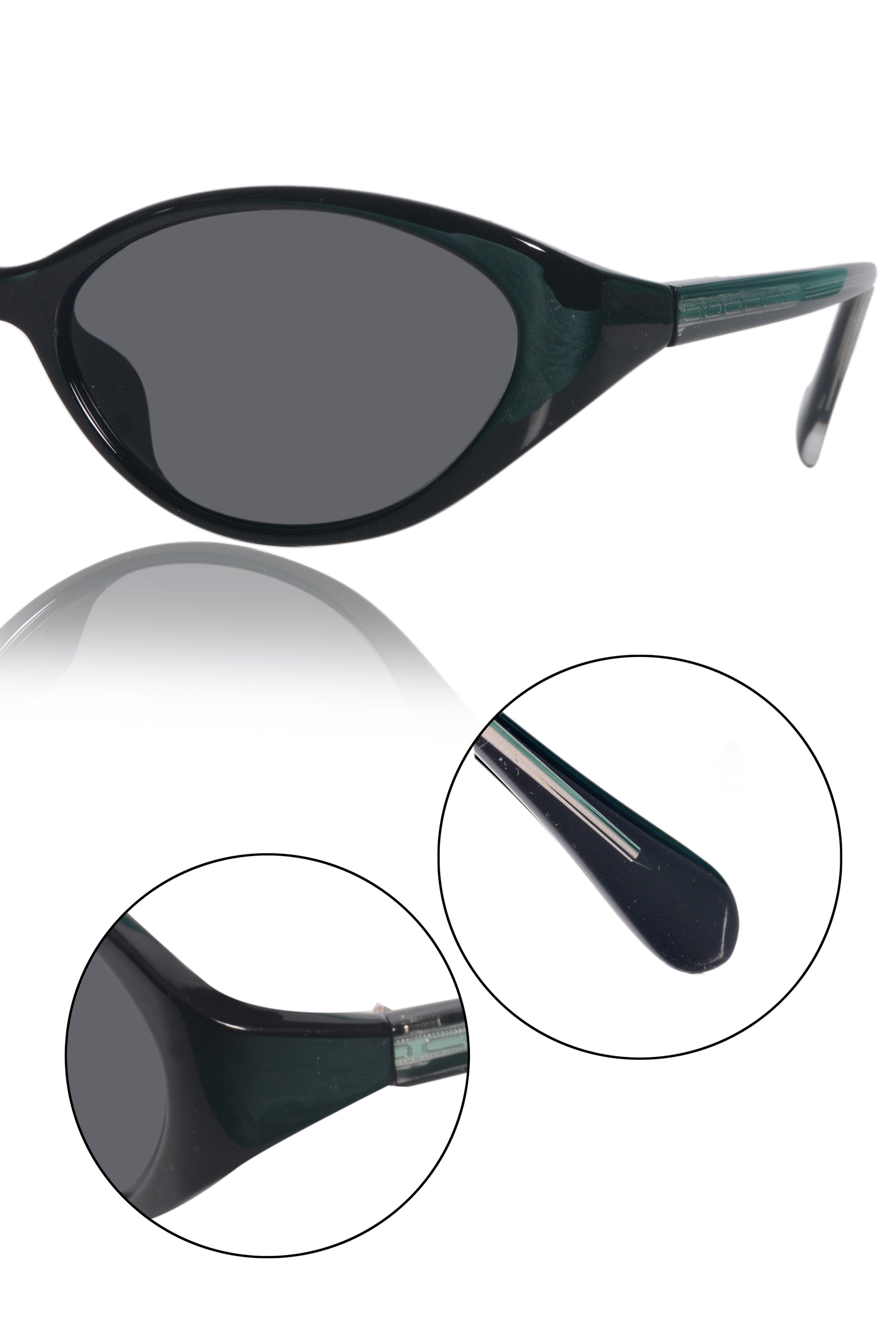 Jodykoes Legacy Cat Eye Sunglasses – UV400 Polarized (Black)