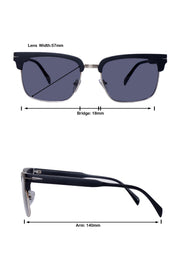 Jodykoes Legacy Clubmaster Sunglasses – UV400 Polarized