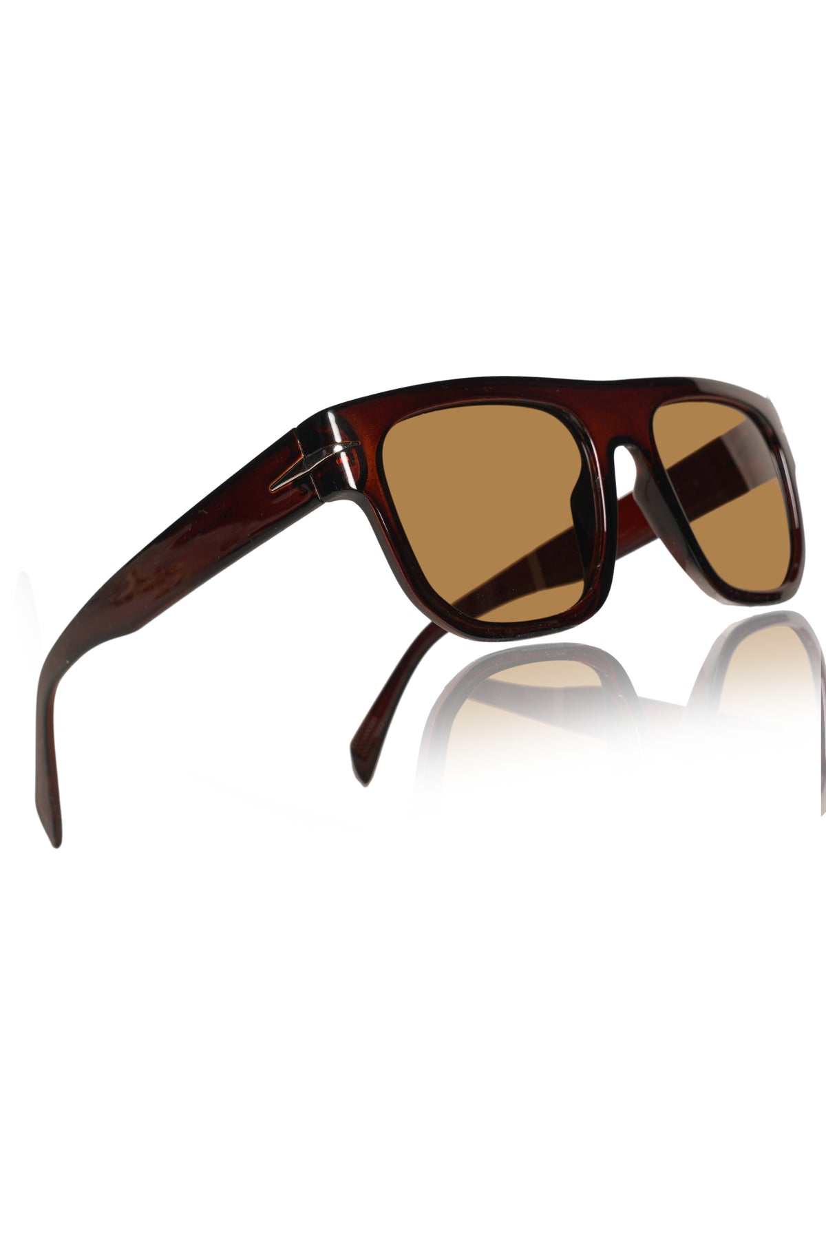 Jodykoes® Series Obsession : Premium Square Pure Acetate Sheet Designer Fashionable Sunglasses Eyewear Shades For Men and Women With UV Protection Eyeglasses Frame (Brown)