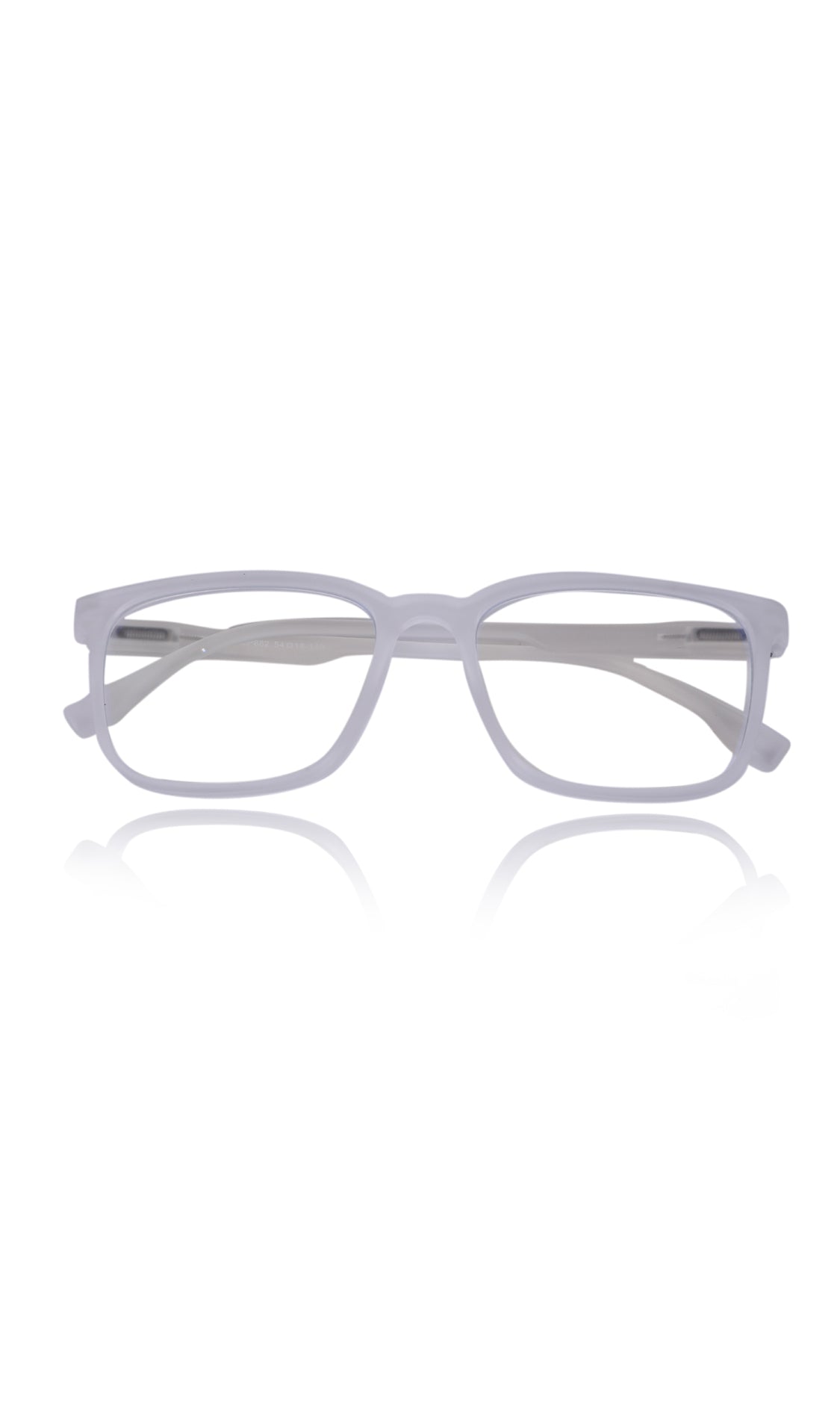 Jodykoes® Colour Series : Vibrant colours eyewear rectangle frames with anti glare and blue filter eyeglasses for men and women (Pearl White)