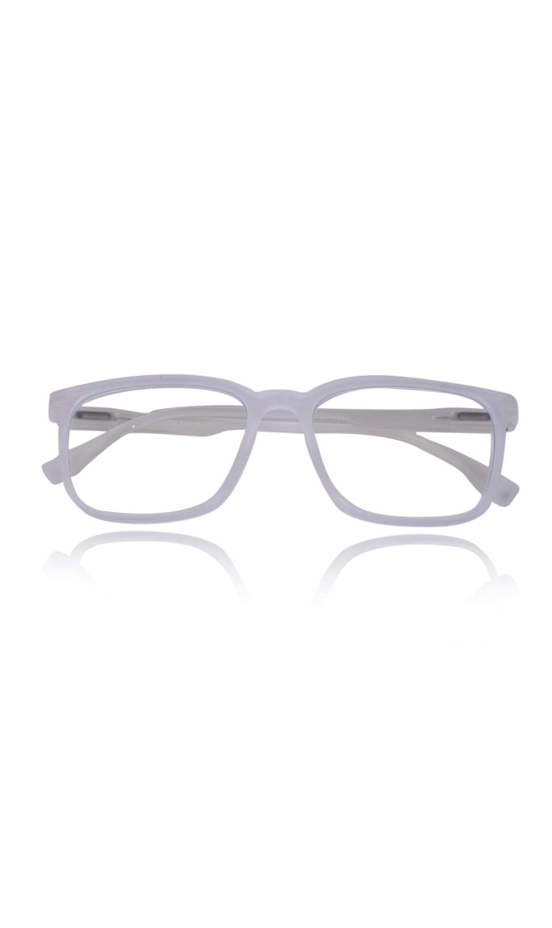 Jodykoes® Colour Series : Vibrant colours eyewear rectangle frames with anti glare and blue filter eyeglasses for men and women (Pearl White) - Jodykoes ®