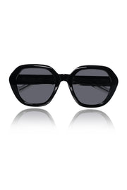 Jodykoes Legacy Cat Eye Square Sunglasses – UV400 Polarized (Black)