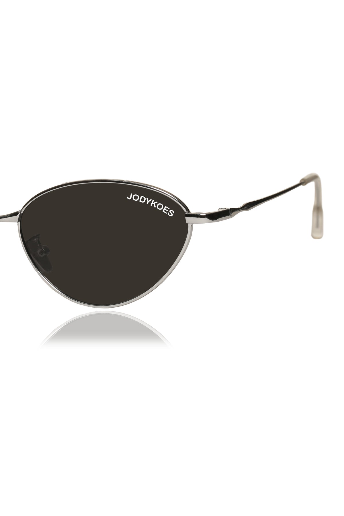 Jodykoes Legacy Metal Cat Eye Sunglasses – UV400 Protection (Black)