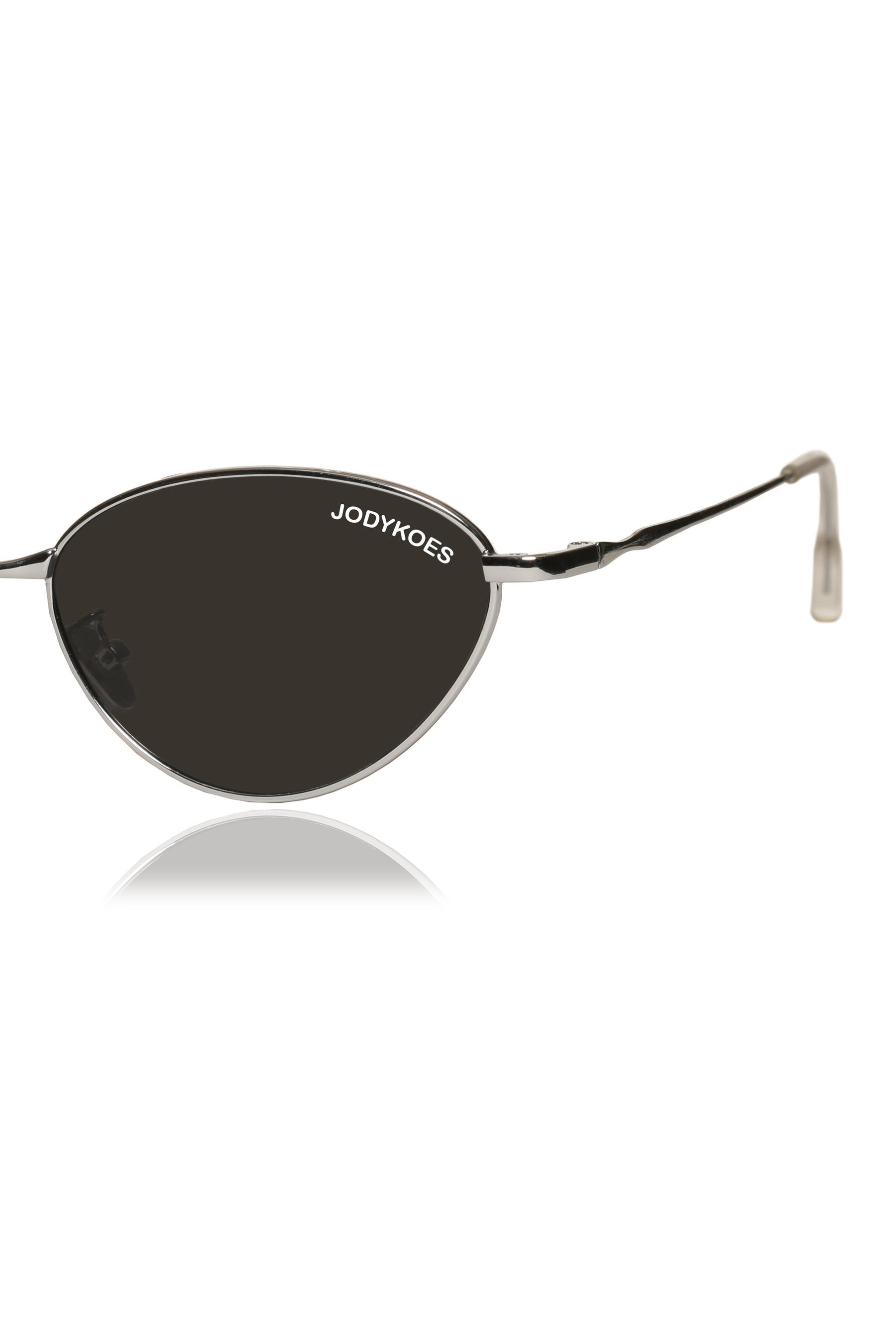 Jodykoes Legacy Metal Cat Eye Sunglasses – UV400 Protection (Black)