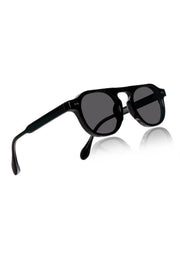 Jodykoes Legacy Round Aviator Sunglasses – UV400 Polarized (Black)