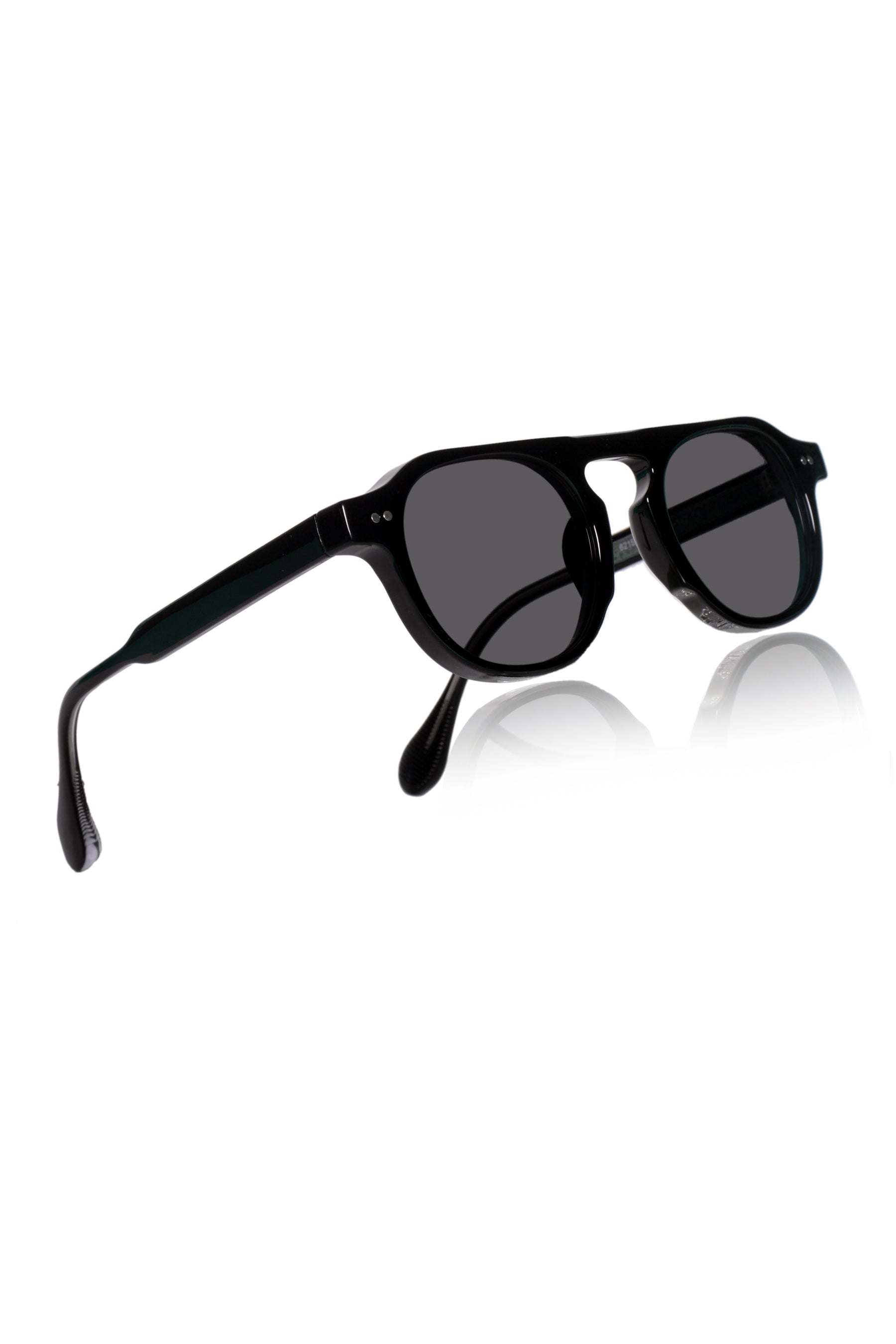 Jodykoes Legacy Round Aviator Sunglasses – UV400 Polarized (Black)