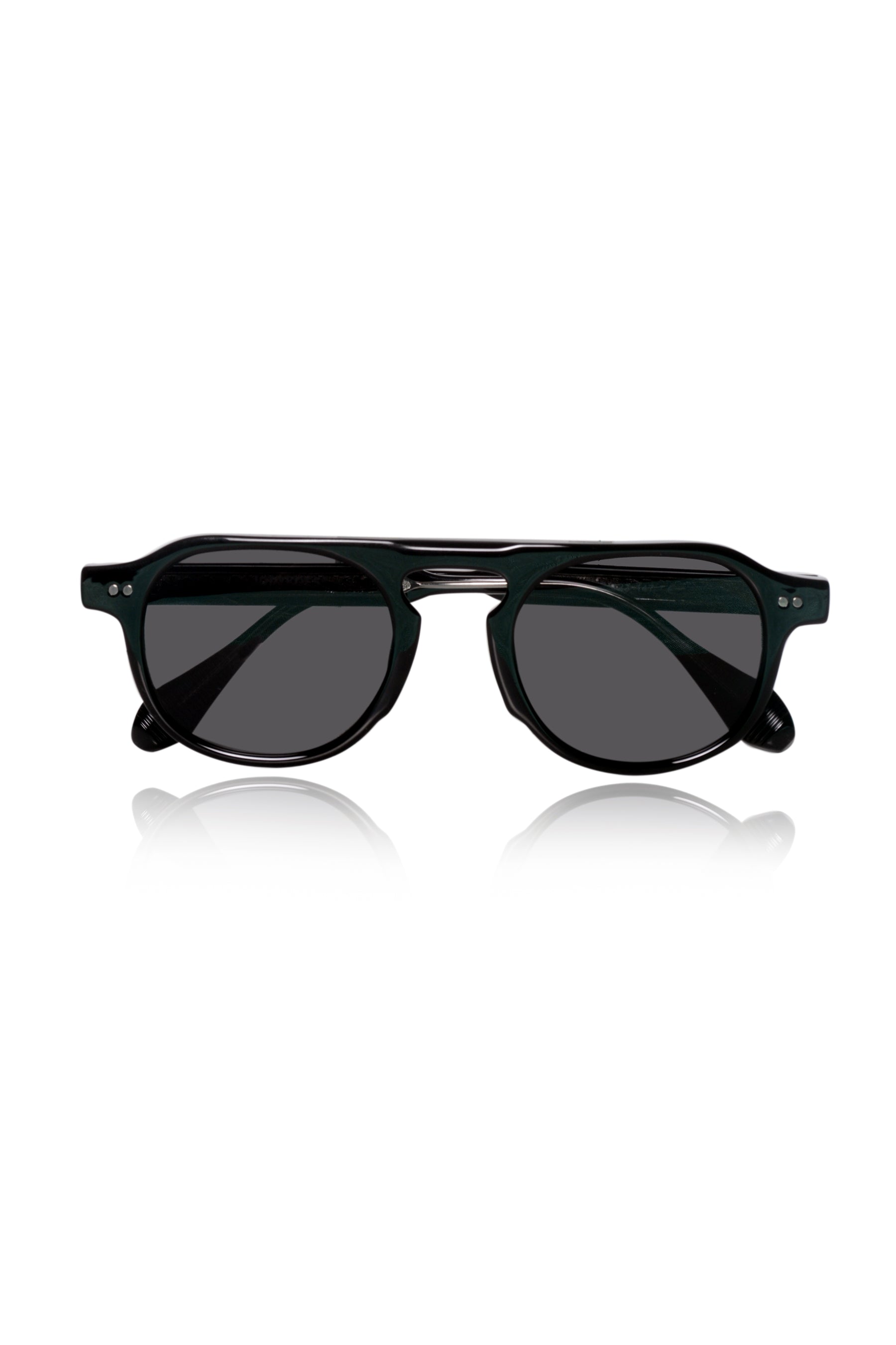 Jodykoes Legacy Round Aviator Sunglasses – UV400 Polarized (Black)