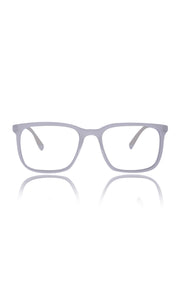 Jodykoes® Colour Series : Vibrant colours eyewear rectangle frames with anti glare and blue filter eyeglasses for men and women (Pearl White)