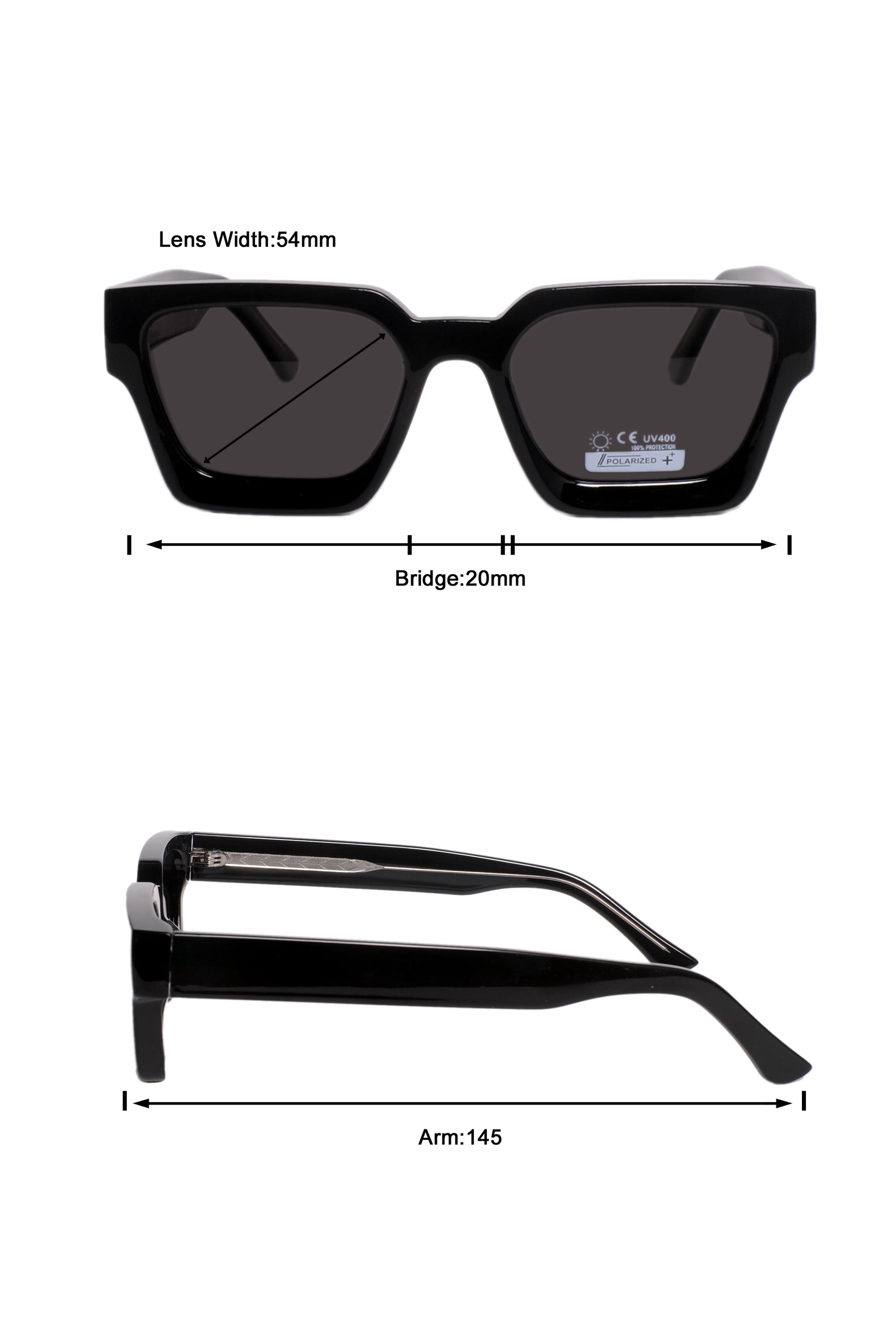 Jodykoes Legacy Square Sunglasses – UV400 Polarized