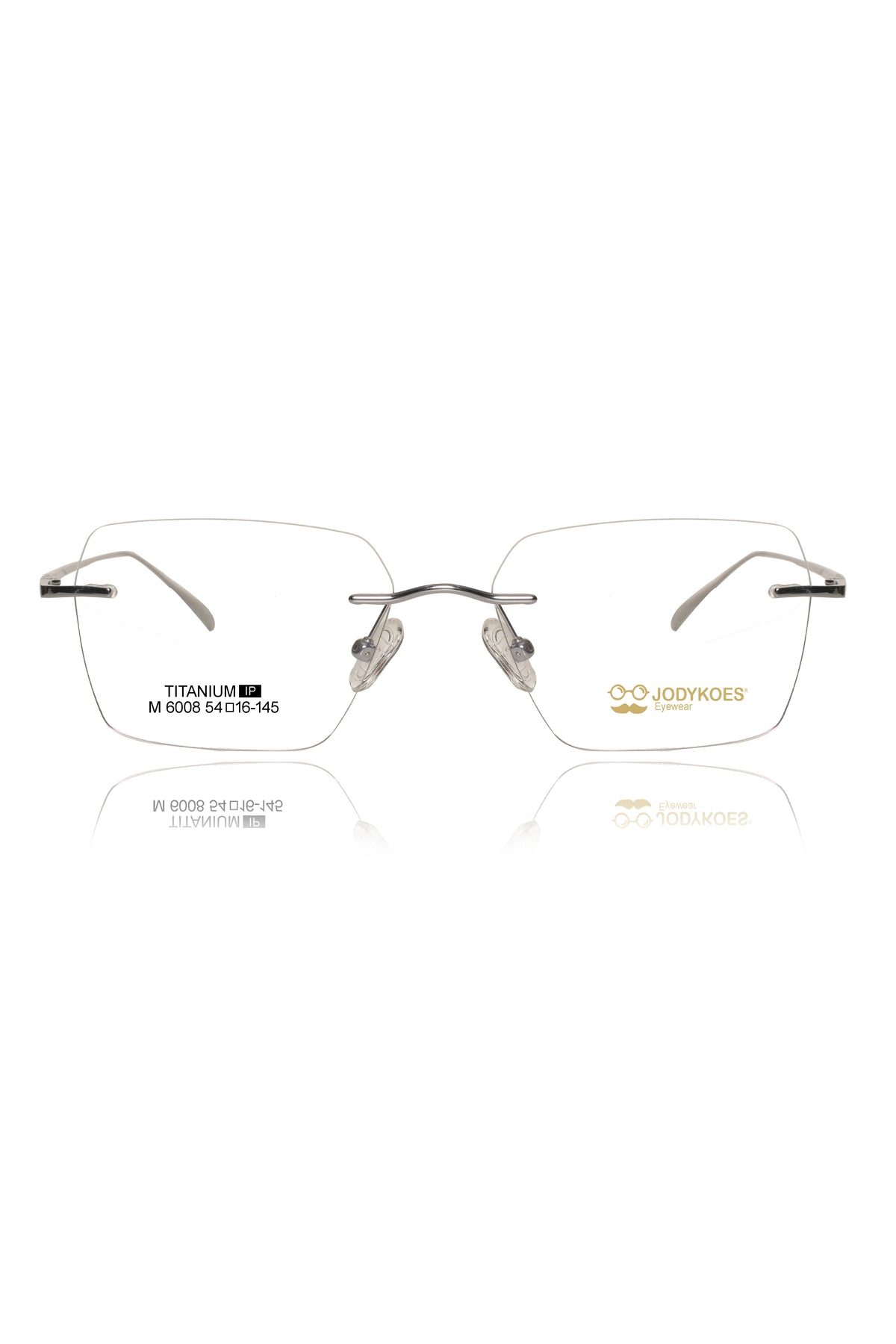 Jodykoes Luxury Pure Titanium Geometric Rimless Frame | High Quality Lightweight Square Optical Frame