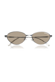 Jodykoes Legacy Metal Cat Eye Sunglasses – UV400 Protection (Brown)