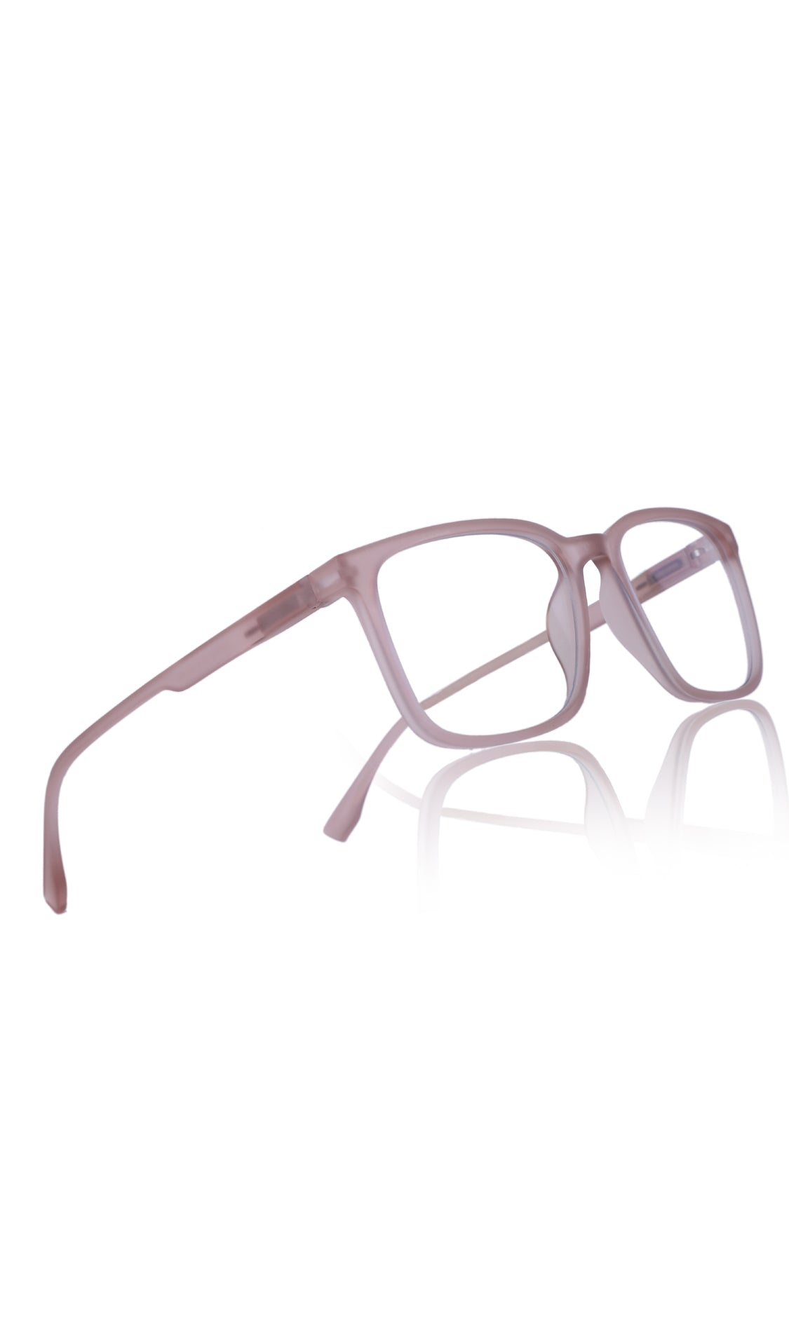 Jodykoes® Colour Series : Vibrant colours eyewear rectangle frames with anti glare and blue filter eyeglasses for men and women (Peach Rose)