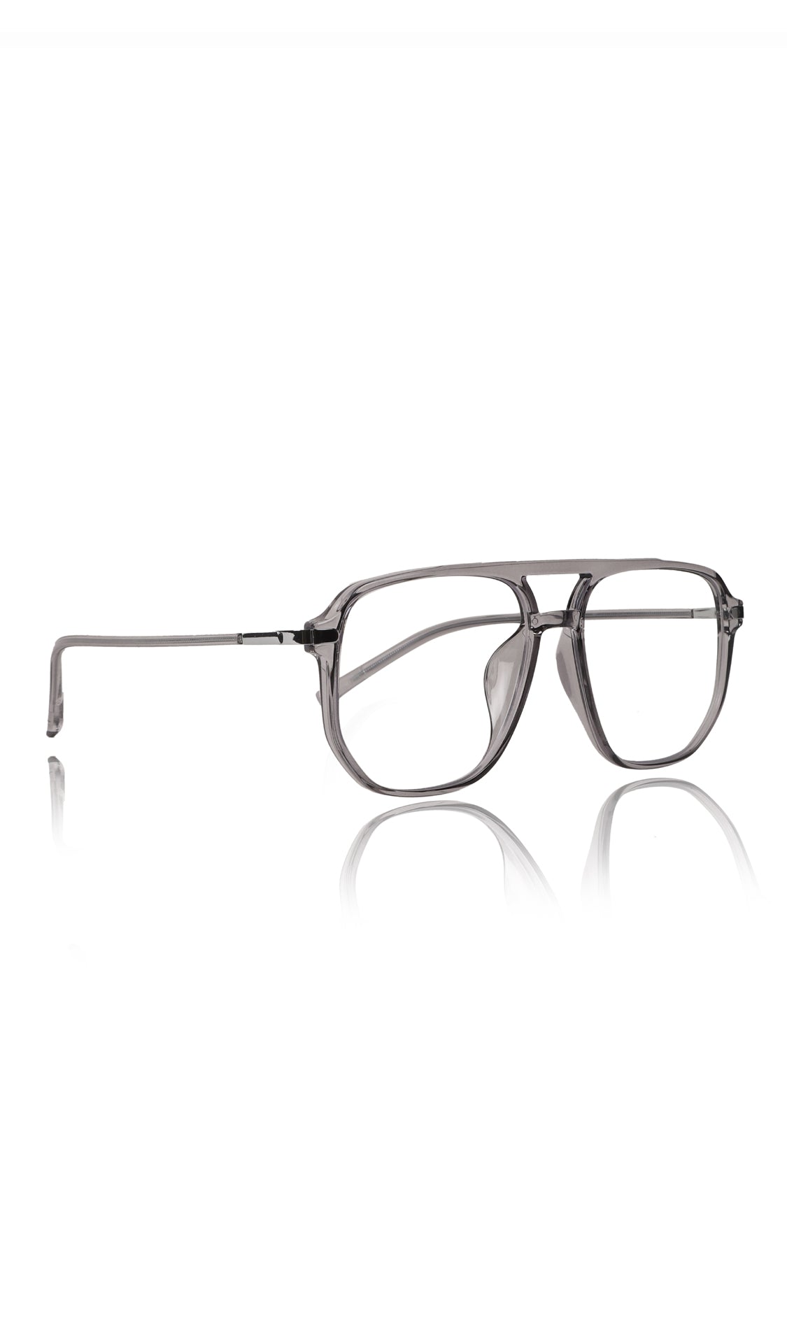 Jodykoes® Premium Oversized Eyeglass Frames: Stylish Anti-Glare and Blue Light Blocking Glasses for Enhanced Computer and Mobile Phone Protection, Unisex Design (Grey)