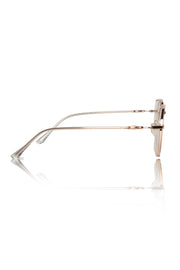 Jodykoes® Premium Series Round-Flat Top Eyewear Eyeglasses Spectacles Frame for Men and Women (Rose Gold)