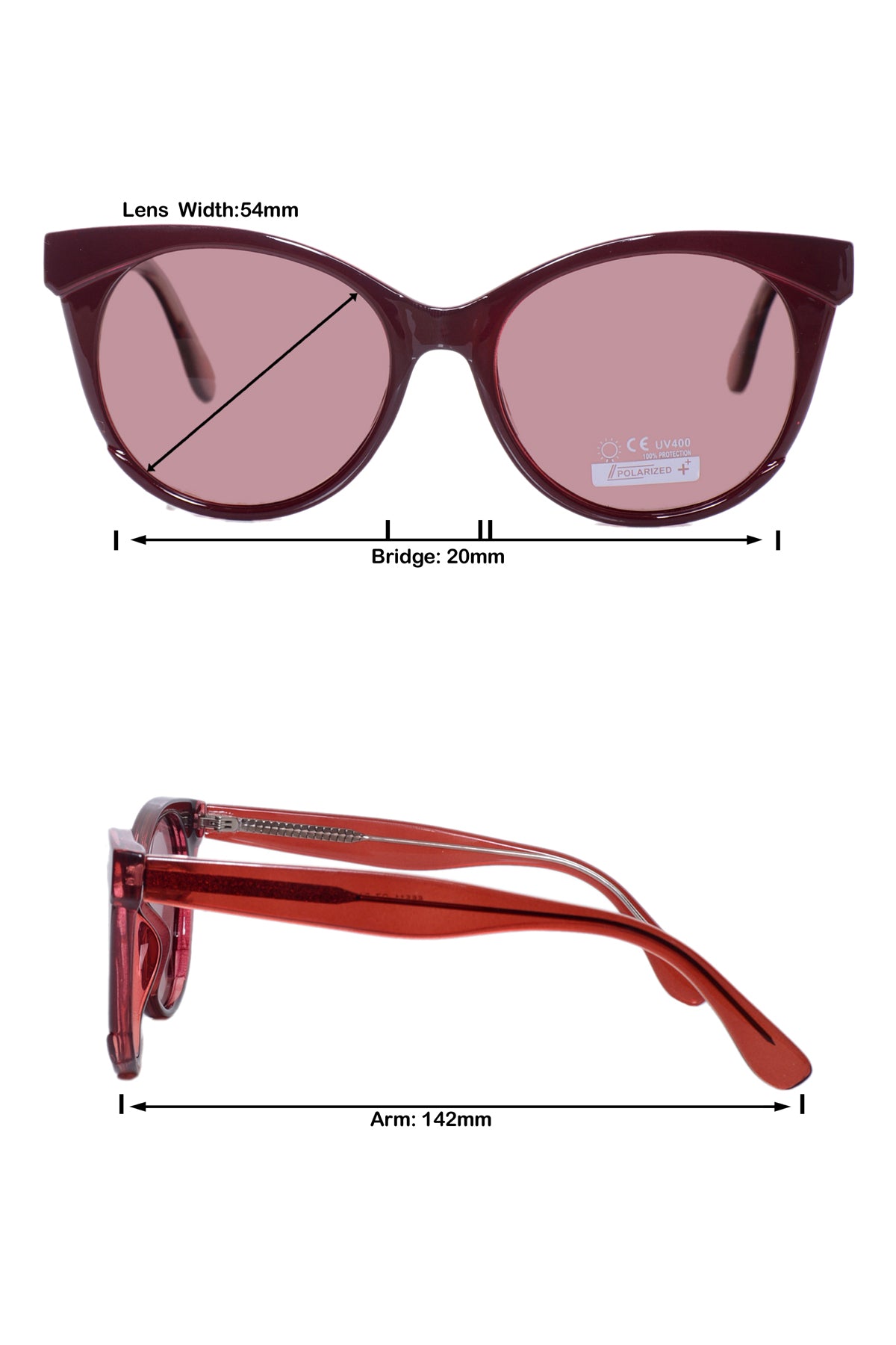 Jodykoes Legacy Cat Eye Sunglasses – UV400 Polarized