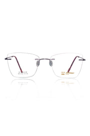 Jodykoes Cat Eye Premium Rimless Frame (Purple)