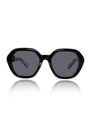 Jodykoes Legacy Cat Eye Square Sunglasses – UV400 Polarized (Black)