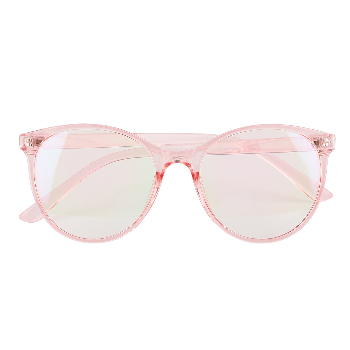 Jodykoes Oversize Fashionable Anti Glare Round Frame (Pink)
