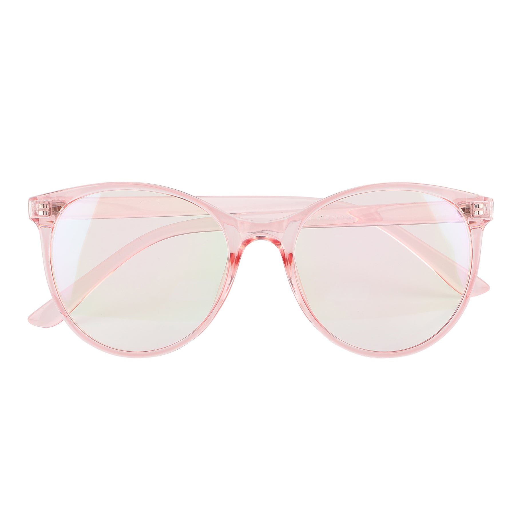 Jodykoes Oversize Fashionable Anti Glare Round Frame (Pink)