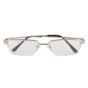Jodykoes Flexible Arms Metal Half Rim Frame (Silver)
