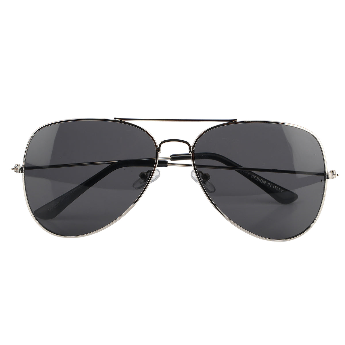 Jodykoes Aviator UV Protection Sunglass (Silver and Full Black)