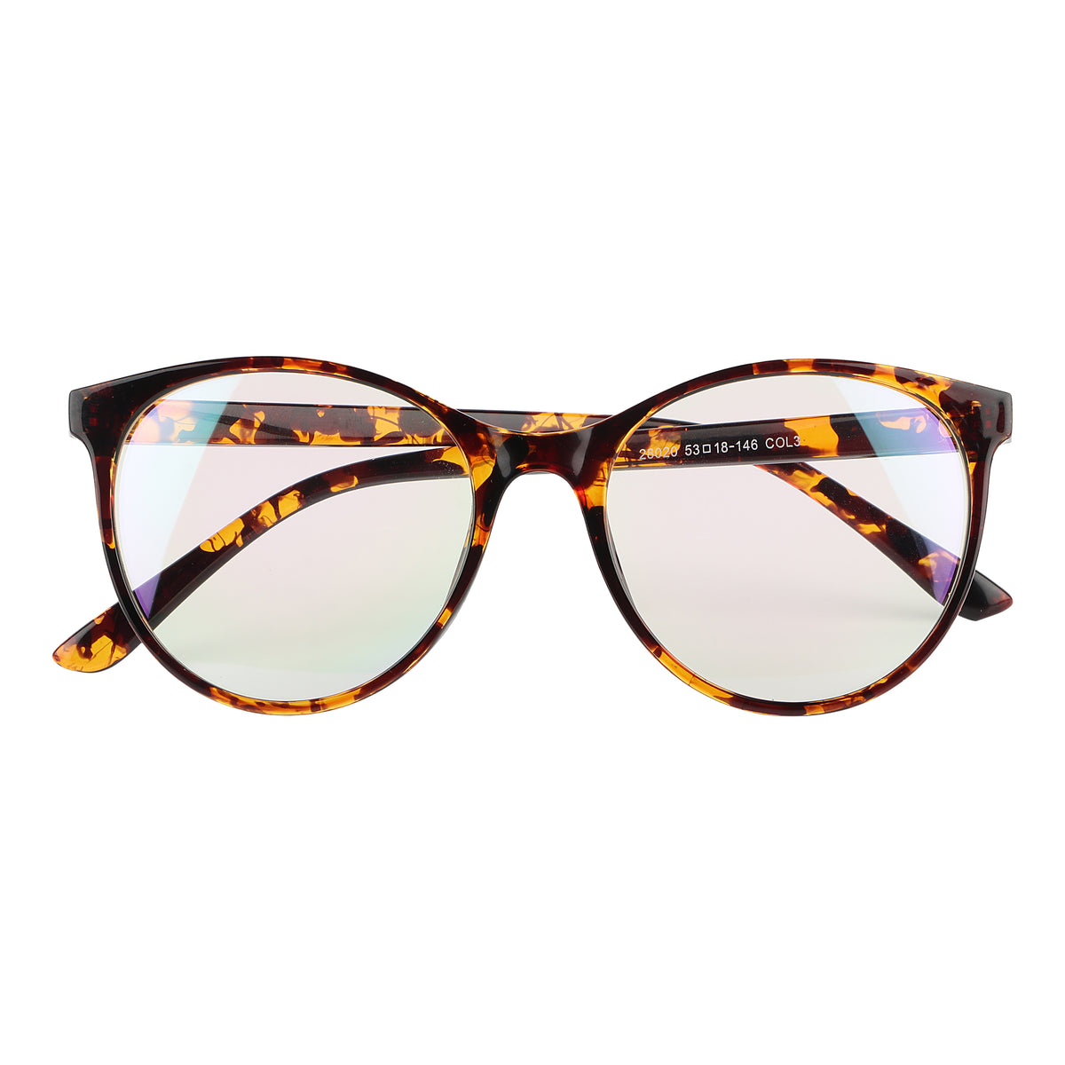 Jodykoes Oversize Fashionable Anti Glare Round Frame (Leopard Print)