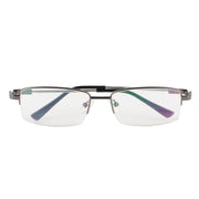 Jodykoes Flexible Arms Metal Half Rim Frame (Grey)
