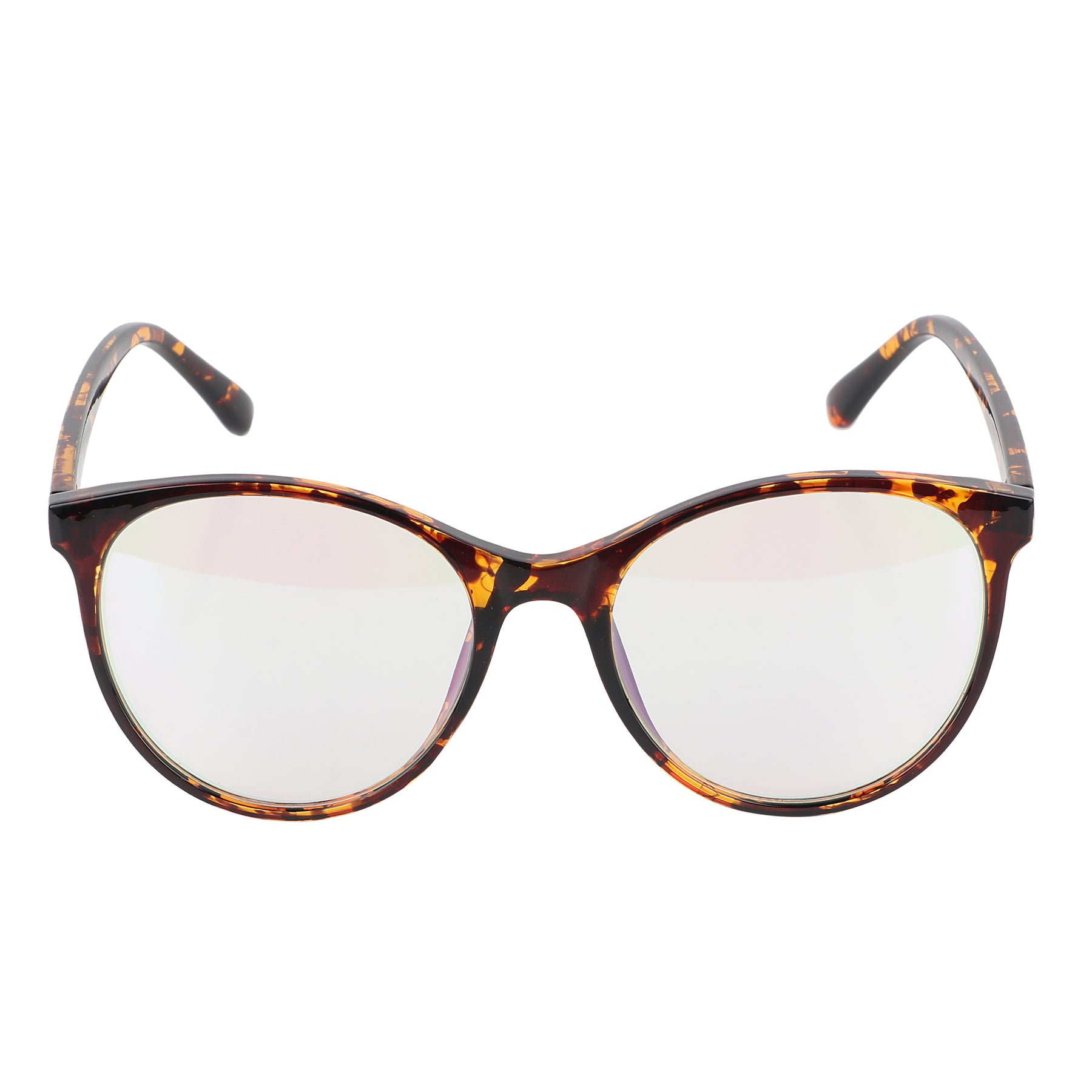 Jodykoes Oversize Fashionable Anti Glare Round Frame (Leopard Print)