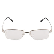 Jodykoes Flexible Arms Metal Half Rim Frame (Silver)