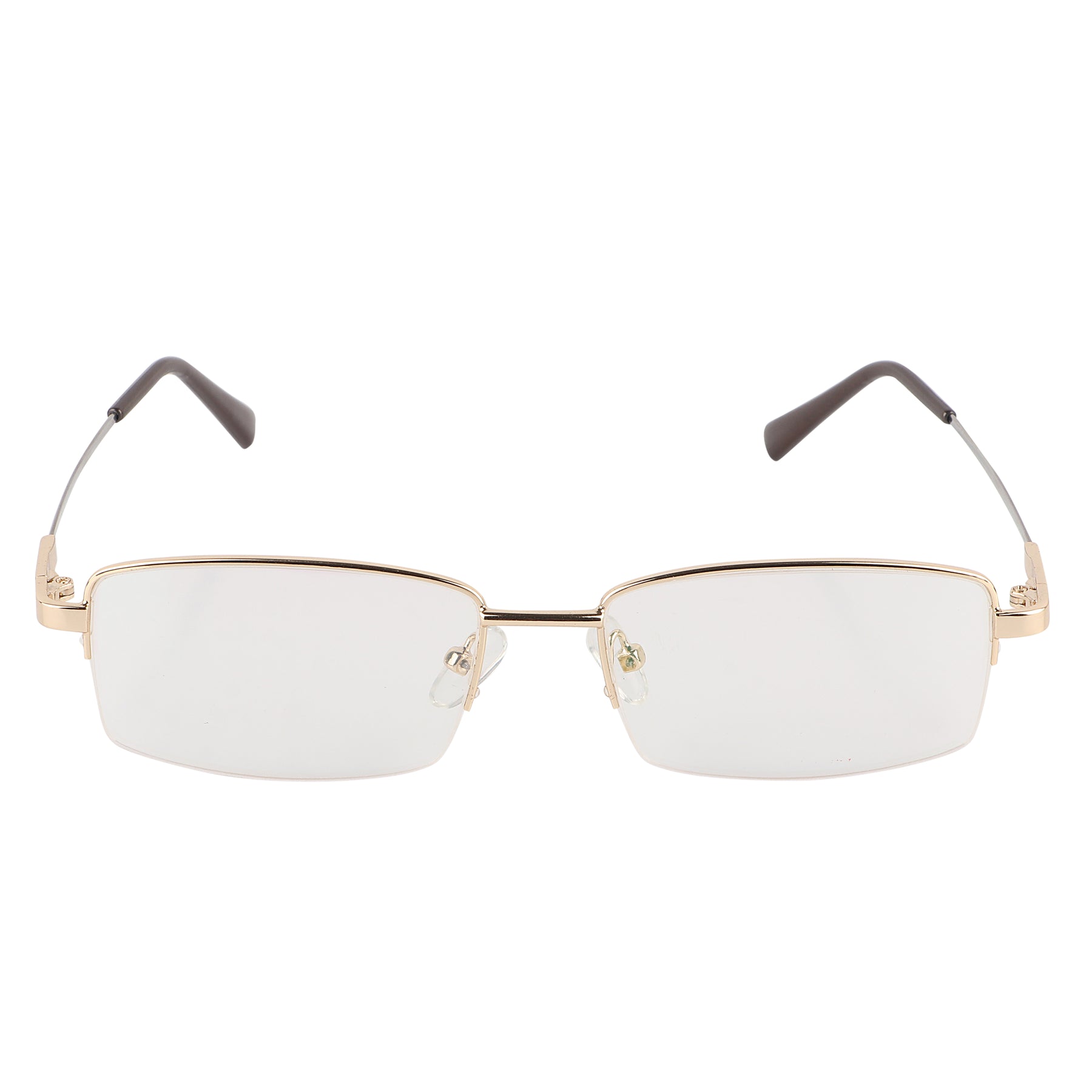 Jodykoes Flexible Arms Metal Half Rim Frame (Gold)