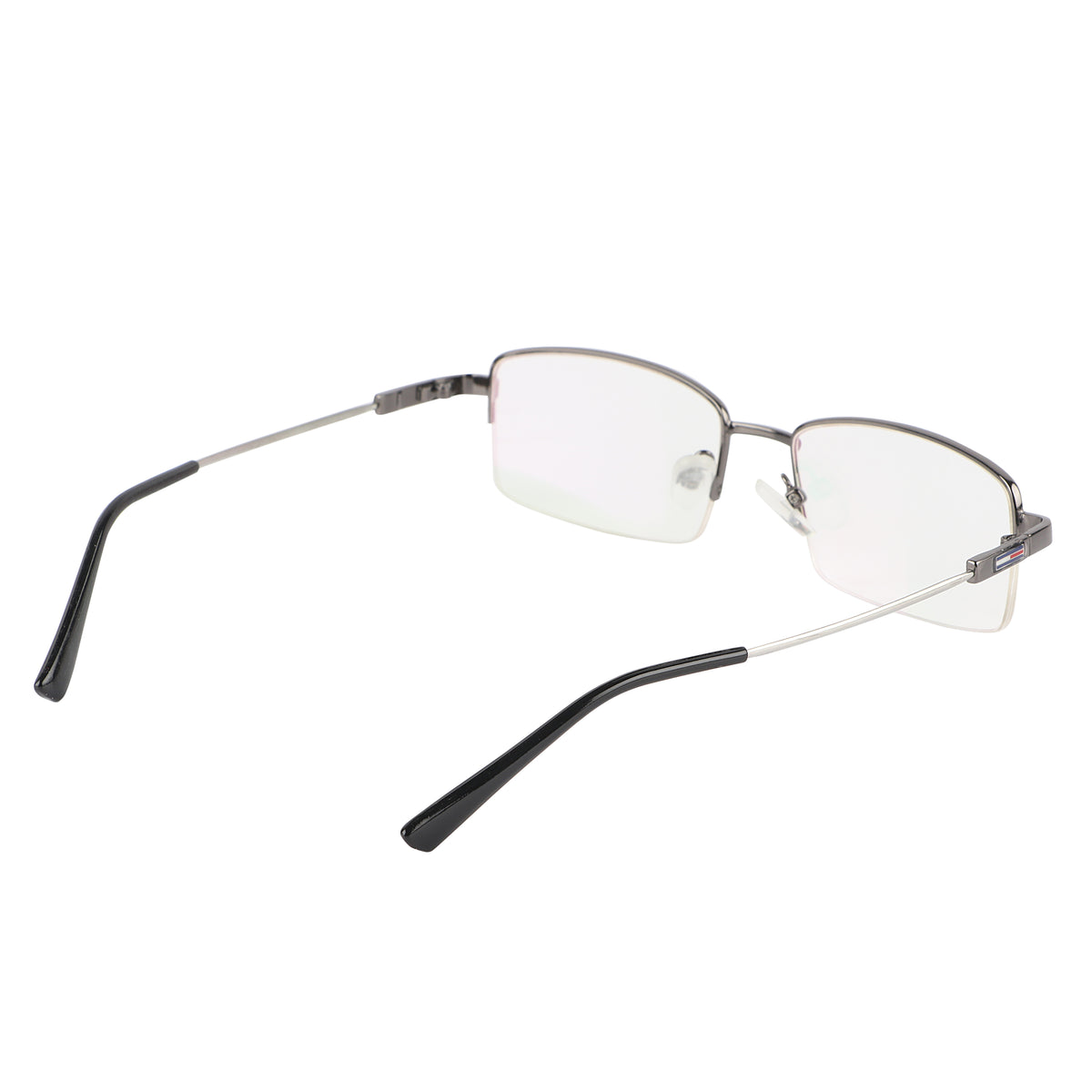 Jodykoes Flexible Arms Metal Half Rim Frame (Grey)