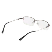 Jodykoes Flexible Arms Metal Half Rim Frame (Grey)