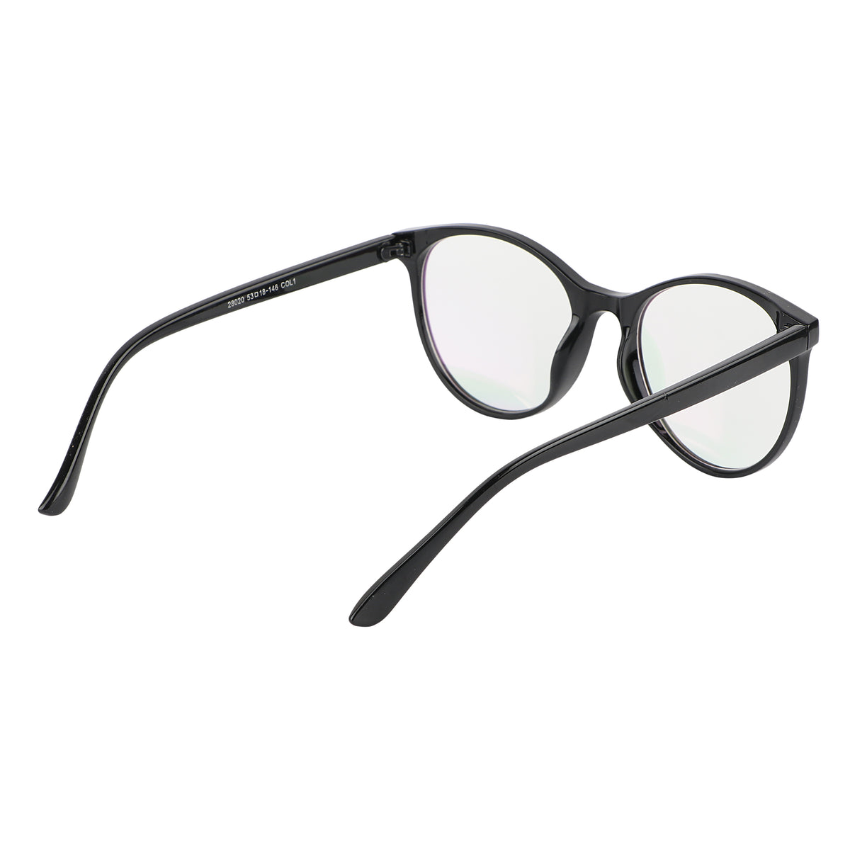 Jodykoes Oversize Fashionable Anti Glare Round Frame (Black)