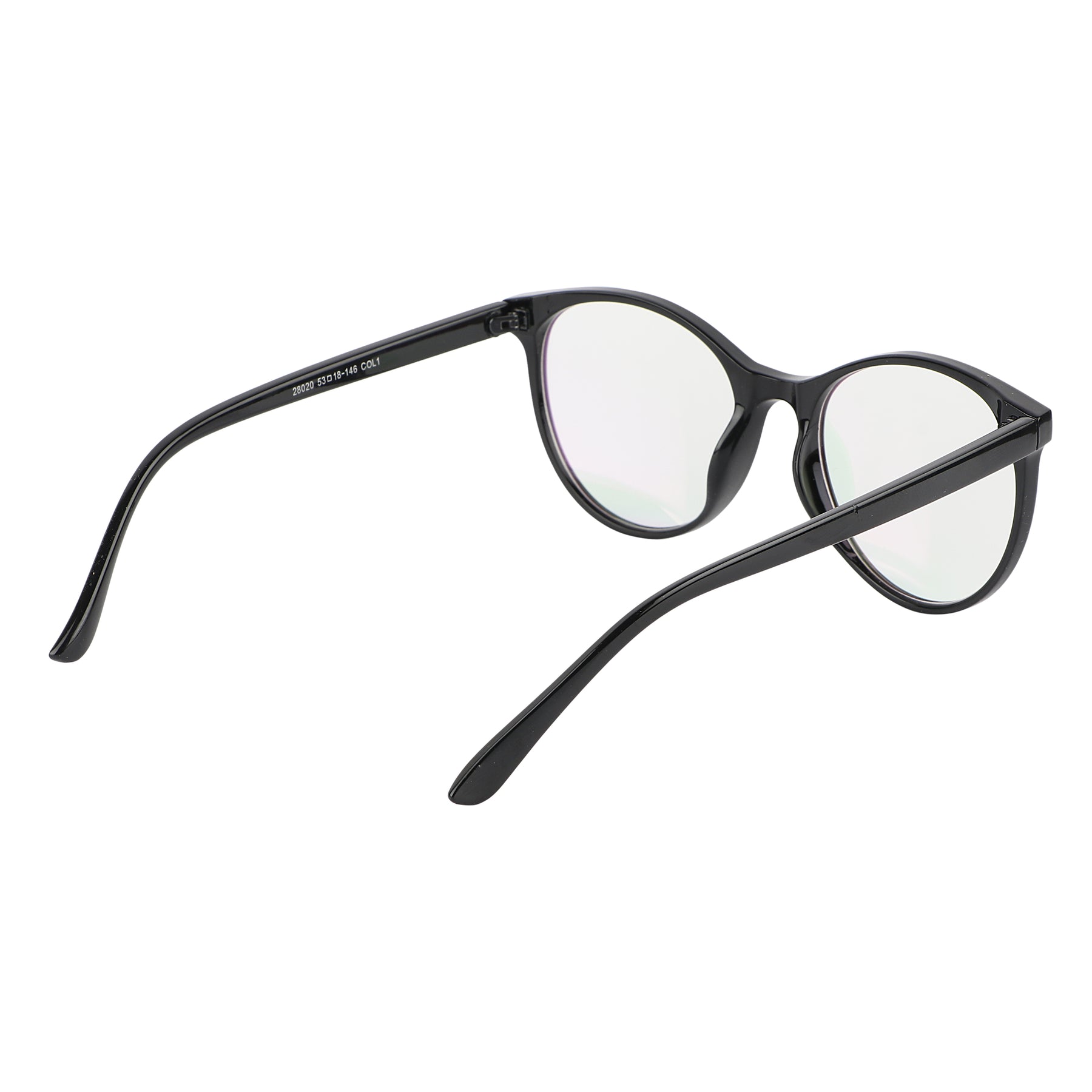 Jodykoes Oversize Fashionable Anti Glare Round Frame (Black)