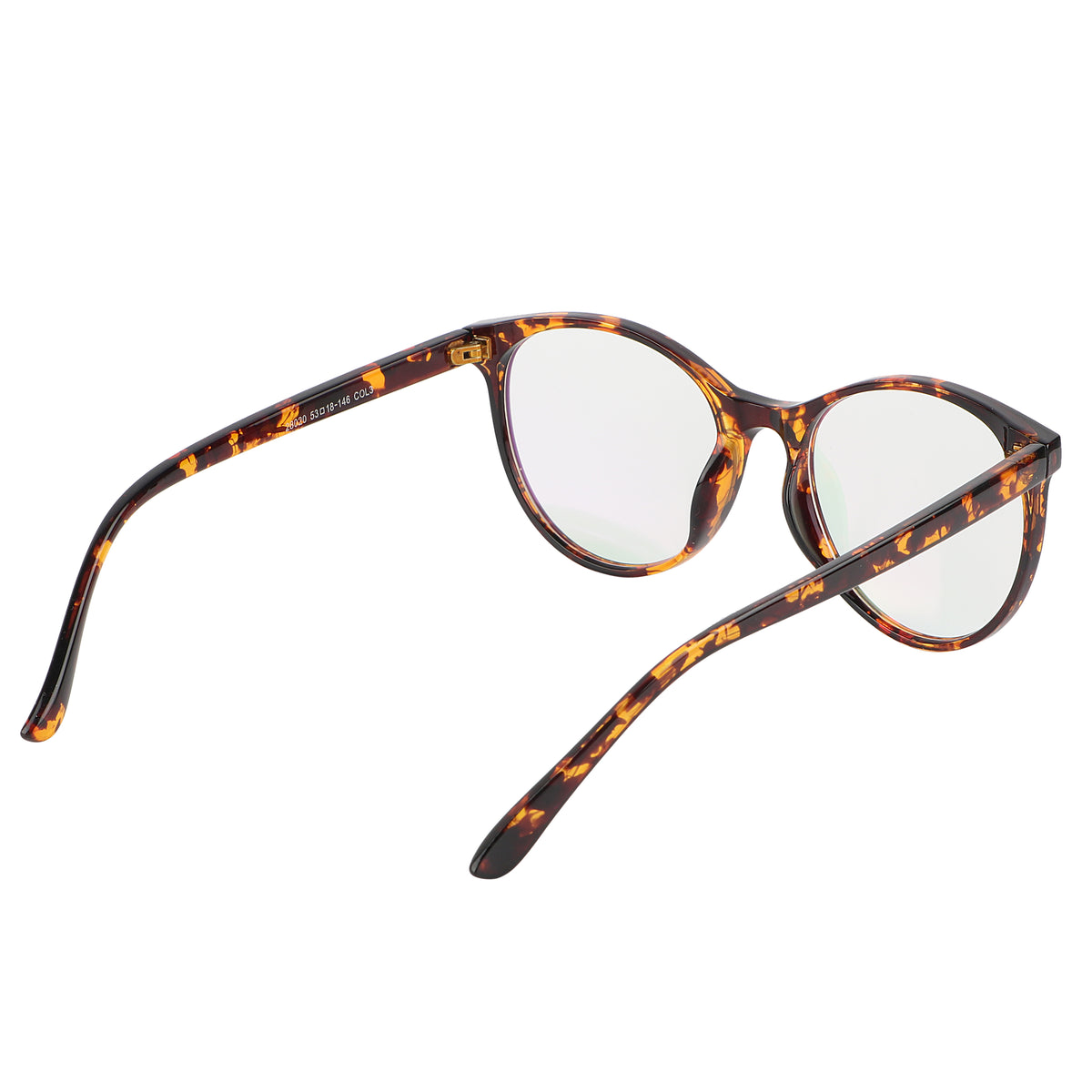 Jodykoes Oversize Fashionable Anti Glare Round Frame (Leopard Print)