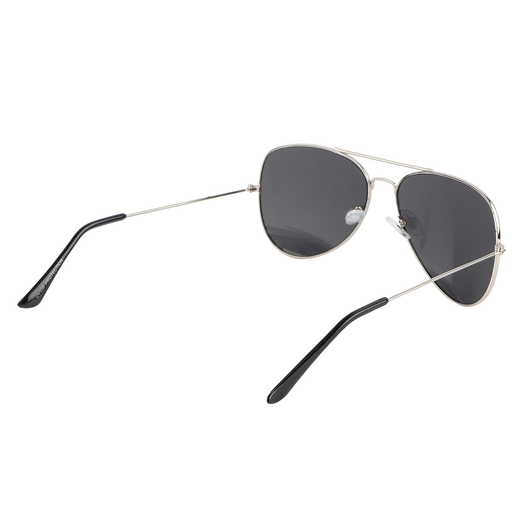 Jodykoes Aviator UV Protection Sunglass (Silver and Full Black)