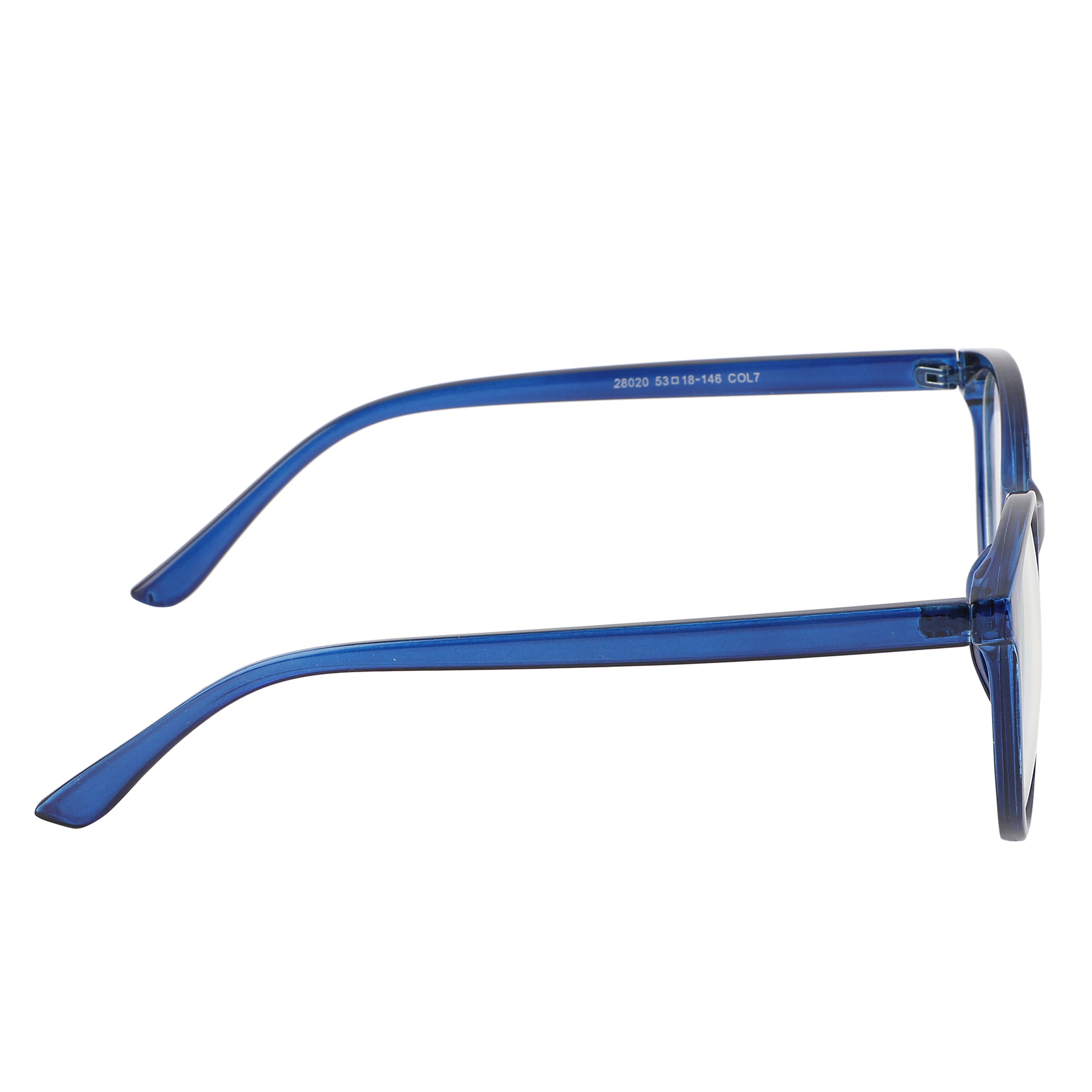 Jodykoes Oversize Fashionable Anti Glare Round Frame (Blue)