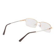 Jodykoes Flexible Arms Metal Half Rim Frame (Gold)