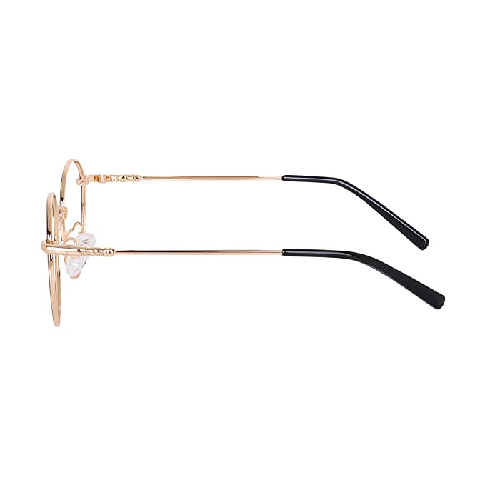 Jodykoes Stylish Looking Round Metal Frame (Black and Gold)