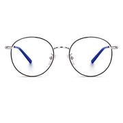 Jodykoes Stylish Looking Round Metal Frame (Black and Silver)